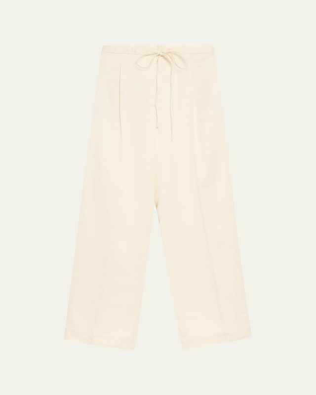 Satin Drawstring Trousers